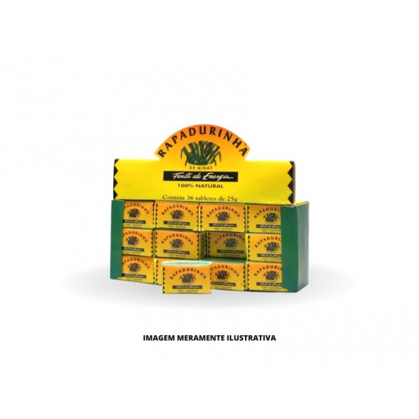 DOCE - BRUJU - 25g RAPADURINHA DE MINAS - CX36